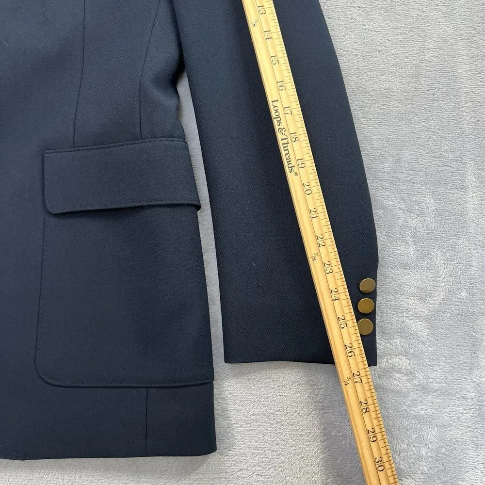 Vtg. Levi's Action Suit STA-PREST‎ Mens 42L Blue Gray Button Sport Coat Jacket